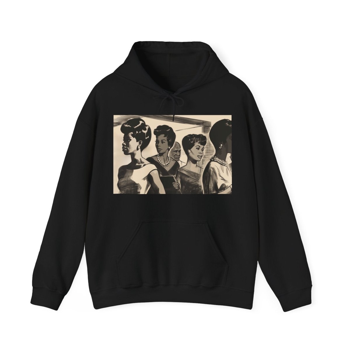 Black Women Retro Hoodie - The Trini Gee