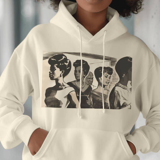 Black Women Retro Hoodie - The Trini Gee