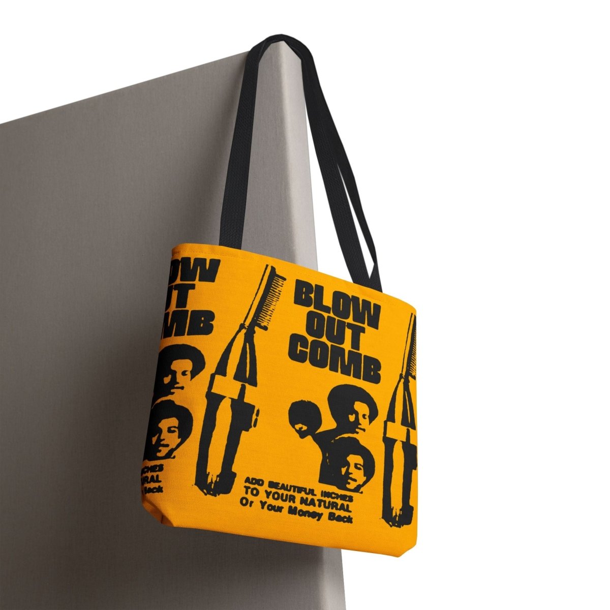Blow Out Comb Tote Bag - Afrocentric Art by The Trini Gee