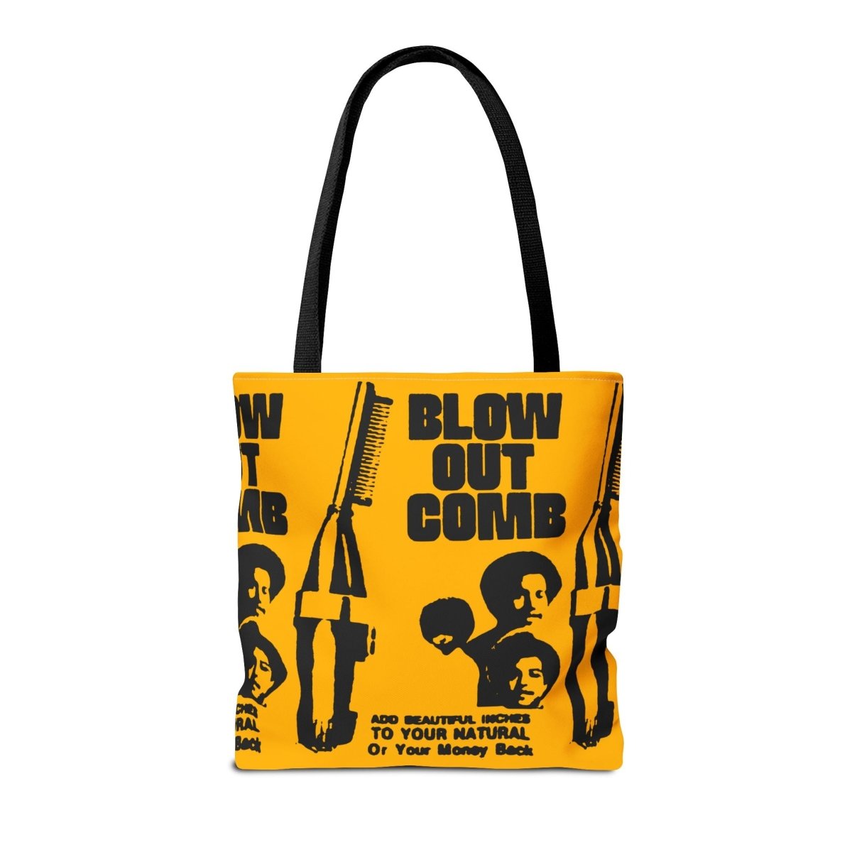 Blow Out Comb Tote Bag - Afrocentric Art by The Trini Gee