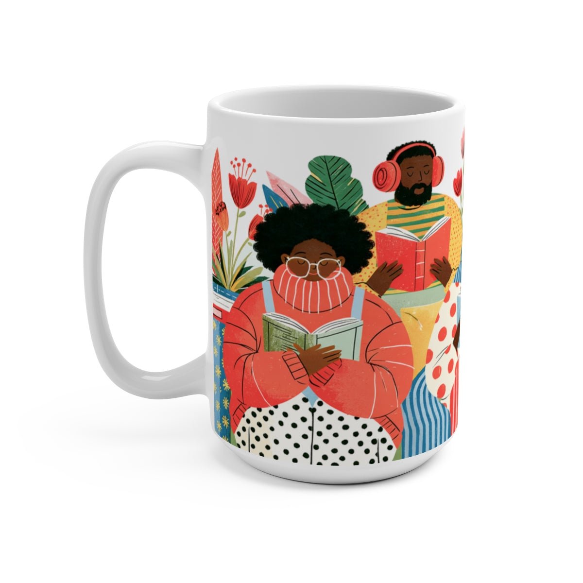 Book Club Readers Mug - Afrocentric Art by The Trini Gee