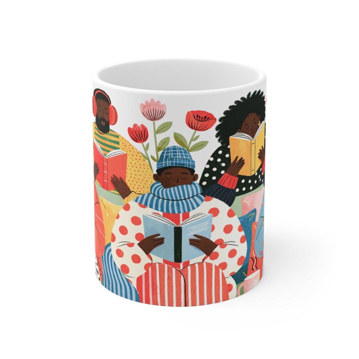 Book Club Readers Mug - Afrocentric Art by The Trini Gee