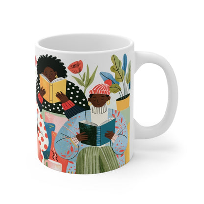 Book Club Readers Mug - Afrocentric Art by The Trini Gee