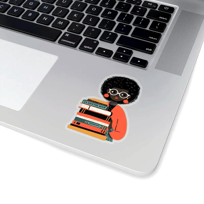 Book Lover Sticker - Afrocentric Art by The Trini Gee