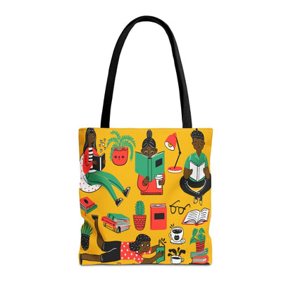 Book Lover Tote Bag - Afrocentric Art by The Trini Gee