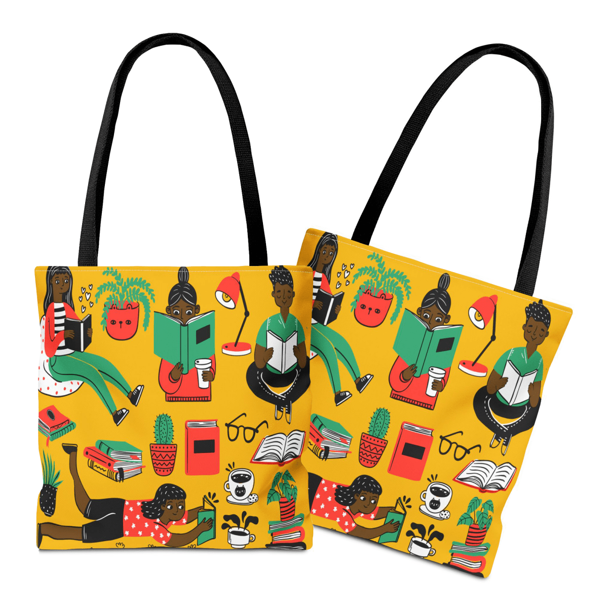 Book Lover Tote Bag - Afrocentric Art by The Trini Gee