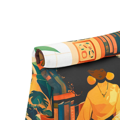 Bookish Girl Lunch Bag - Afrocentric Art by The Trini Gee