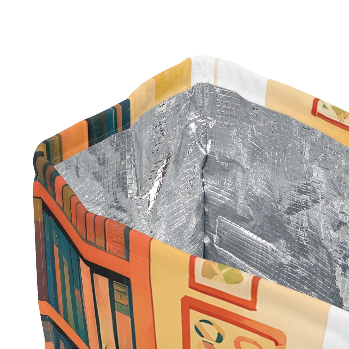 Bookish Girl Lunch Bag - Afrocentric Art by The Trini Gee