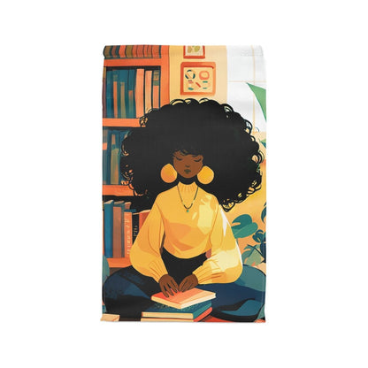 Bookish Girl Lunch Bag - Afrocentric Art by The Trini Gee
