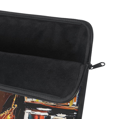 Bookshelf Girl Laptop Sleeve - Afrocentric Art by The Trini Gee