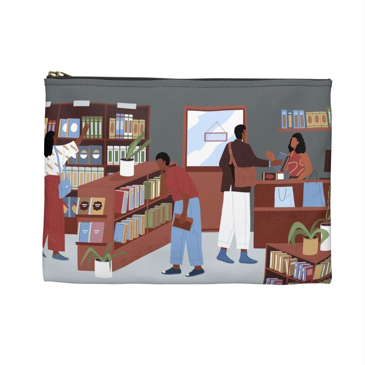 Bookstore Accessory Pouch - Afrocentric Art by The Trini Gee