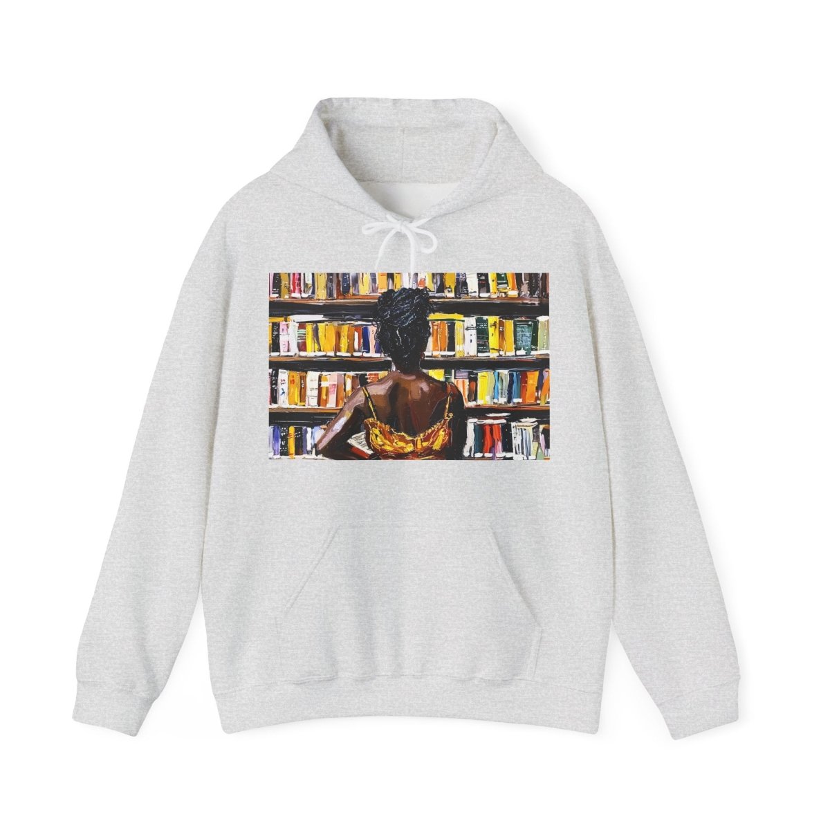 Bookstore Browse Hoodie - Afrocentric Art by The Trini Gee