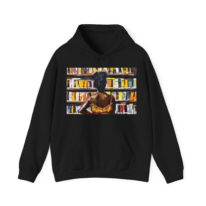 Bookstore Browse Hoodie - Afrocentric Art by The Trini Gee
