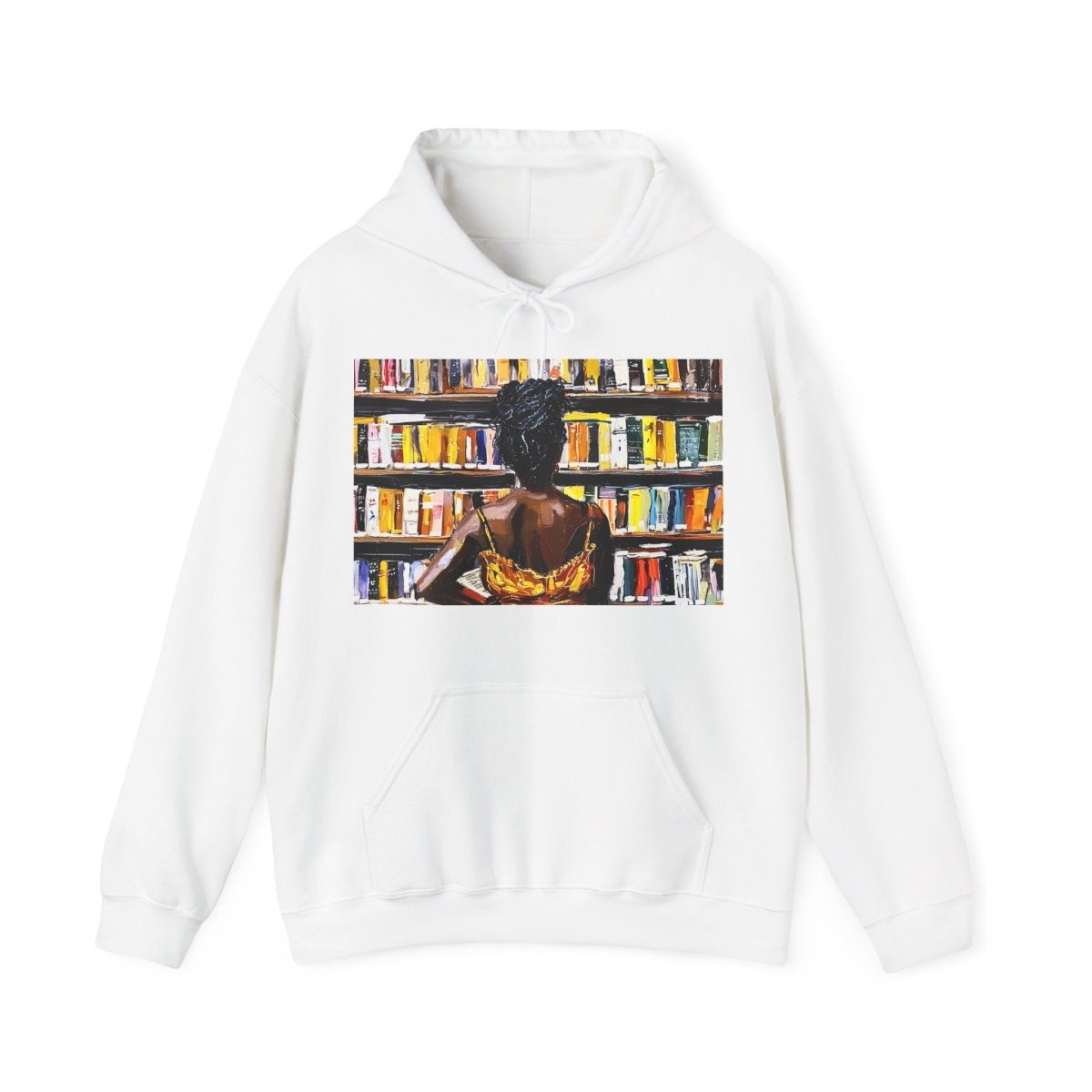 Bookstore Browse Hoodie - Afrocentric Art by The Trini Gee