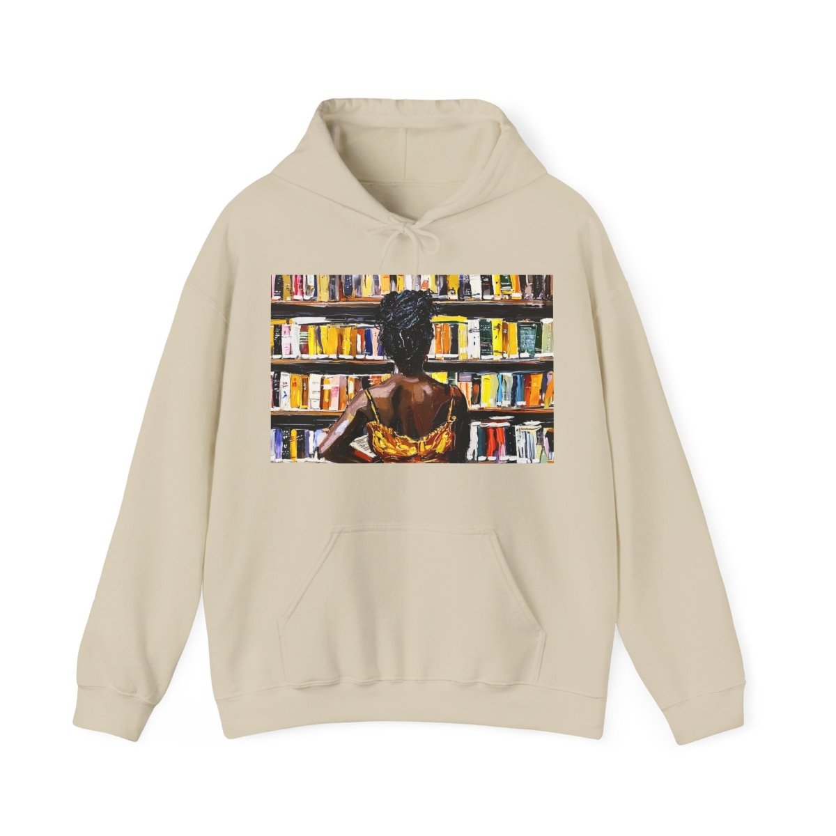 Bookstore Browse Hoodie - Afrocentric Art by The Trini Gee