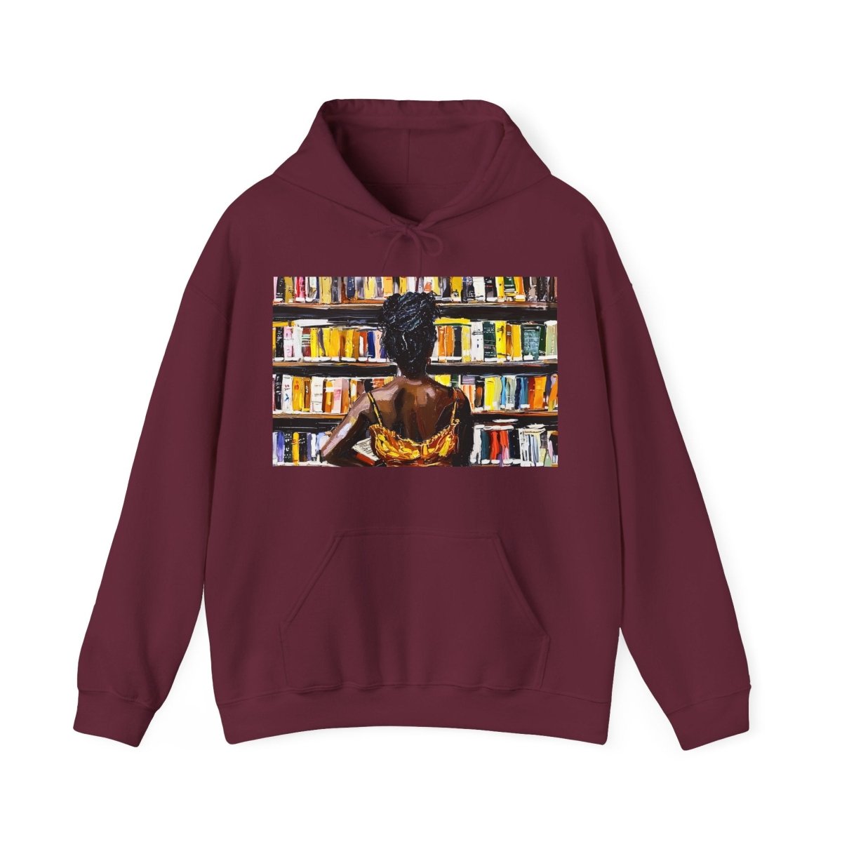 Bookstore Browse Hoodie - Afrocentric Art by The Trini Gee