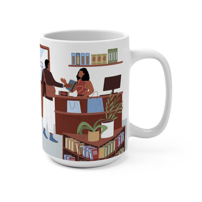Bookstore Library Mug - Afrocentric Art by The Trini Gee