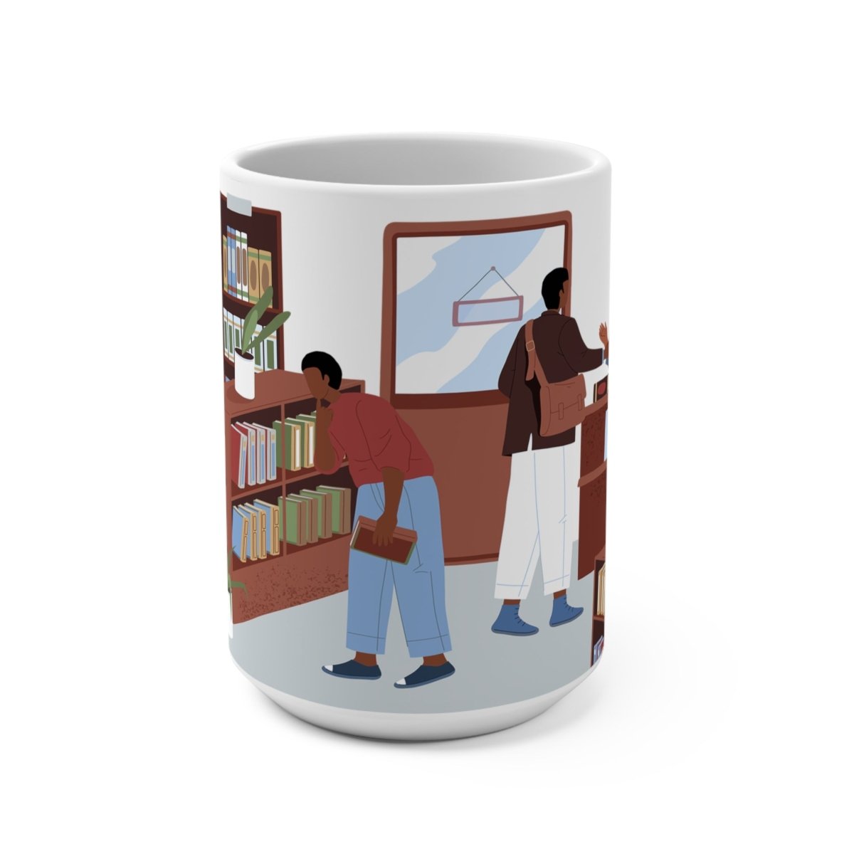 Bookstore Library Mug - Afrocentric Art by The Trini Gee