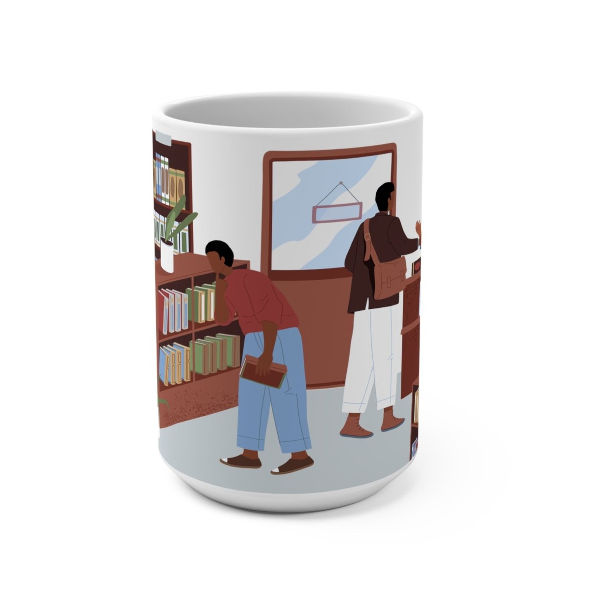 Bookstore Library Mug - Afrocentric Art by The Trini Gee