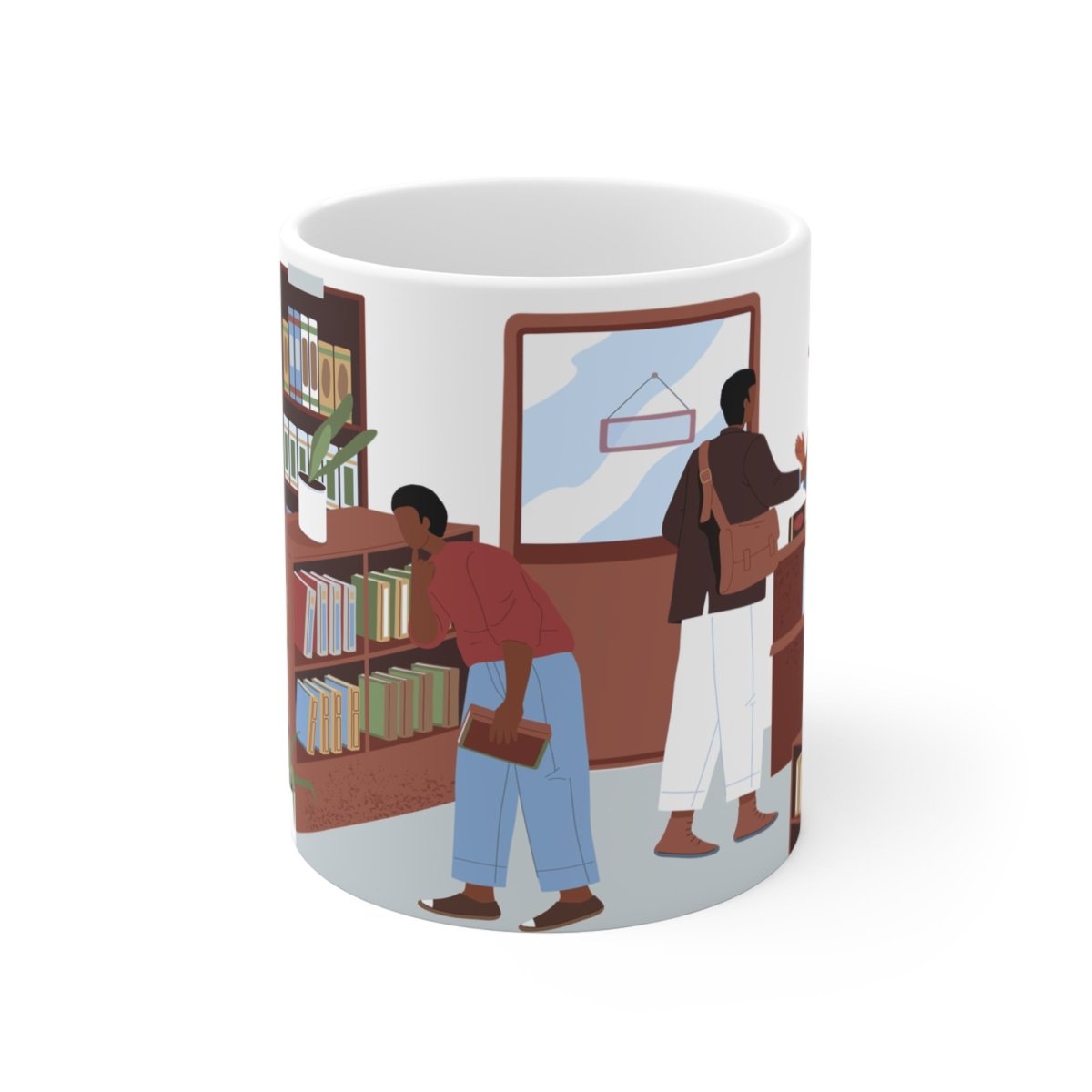 Bookstore Library Mug - Afrocentric Art by The Trini Gee