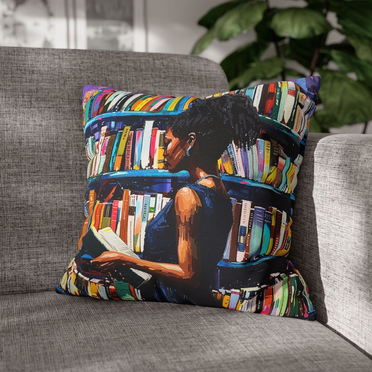 Bookstore Pillow - The Trini Gee