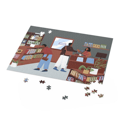 Bookstore Puzzle - Afrocentric Art by The Trini Gee