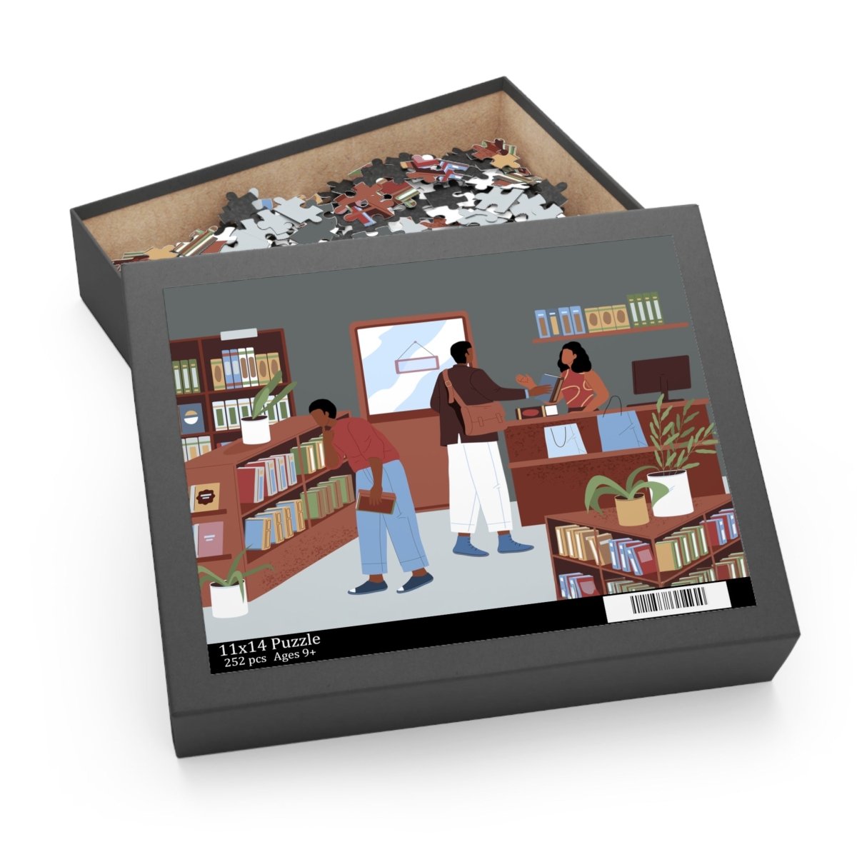 Bookstore Puzzle - Afrocentric Art by The Trini Gee