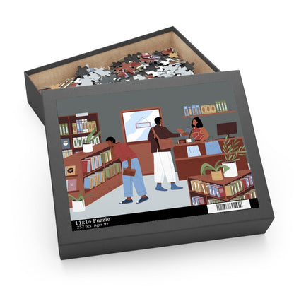 Bookstore Puzzle - Afrocentric Art by The Trini Gee
