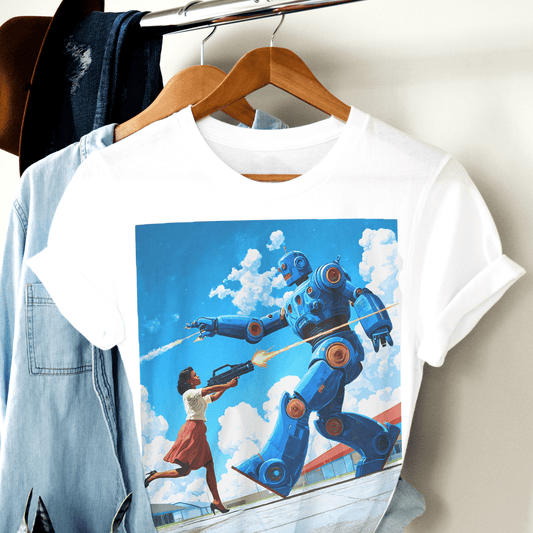 Bot Battle Ally Shirt - Afrocentric Art by The Trini Gee