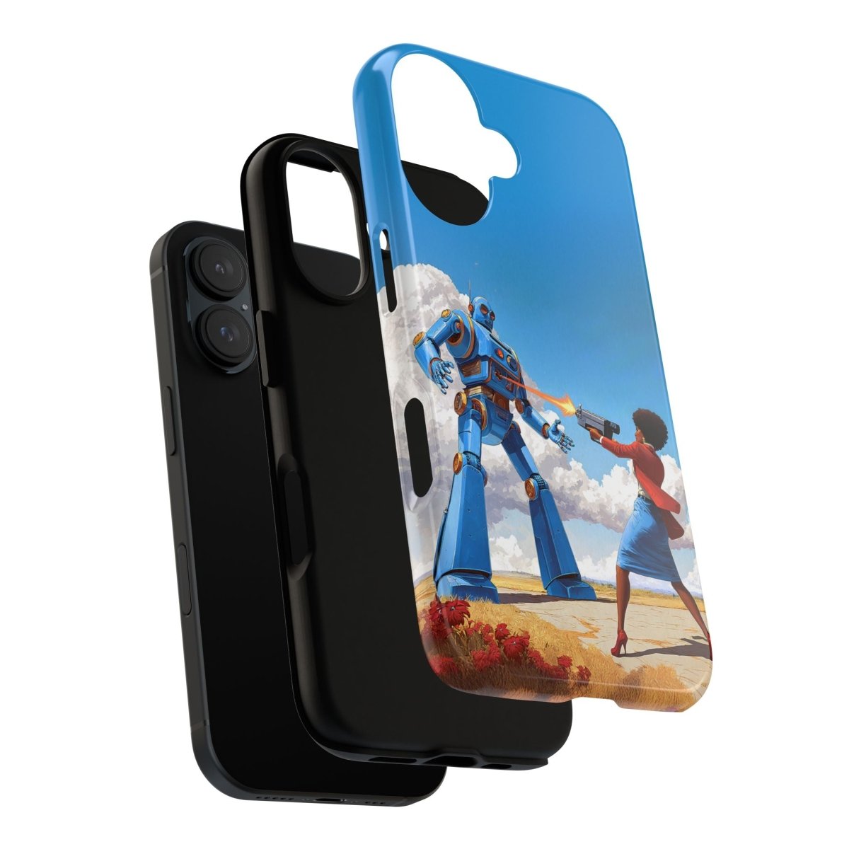 Bot Battle Babe Phone Case - Afrocentric Art by The Trini Gee
