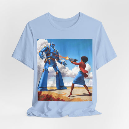 Bot Battle Babe Shirt - Afrocentric Art by The Trini Gee