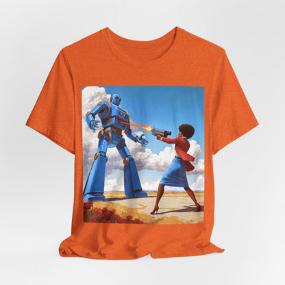 Bot Battle Babe Shirt - Afrocentric Art by The Trini Gee