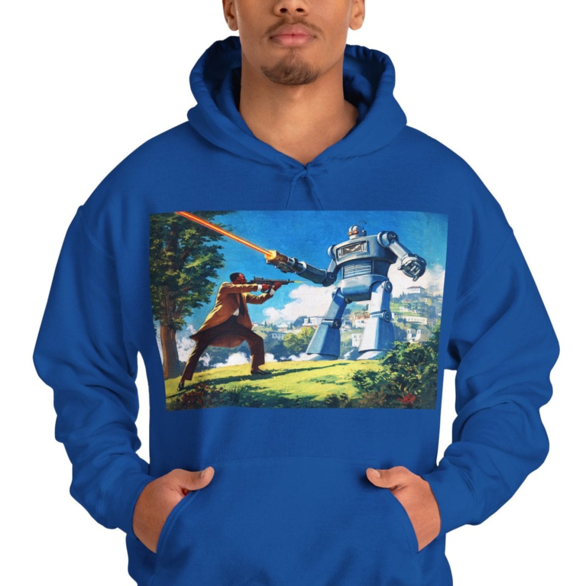 Bot Battle Hoodie - Afrocentric Art by The Trini Gee