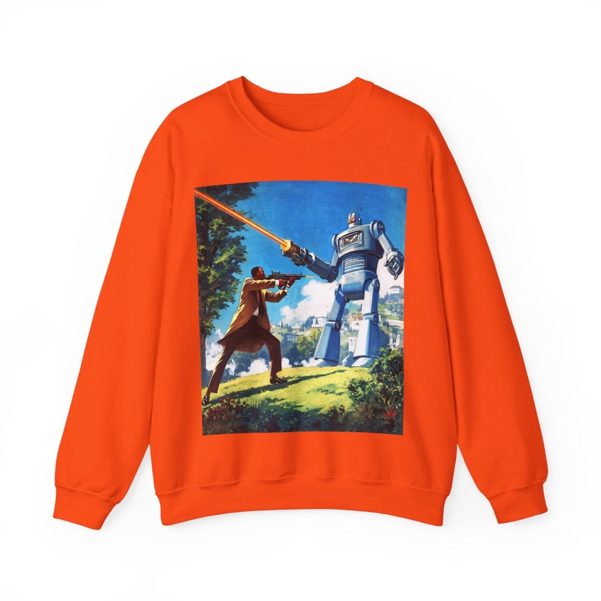 Bot Battle Sweatshirt - Afrocentric Art by The Trini Gee