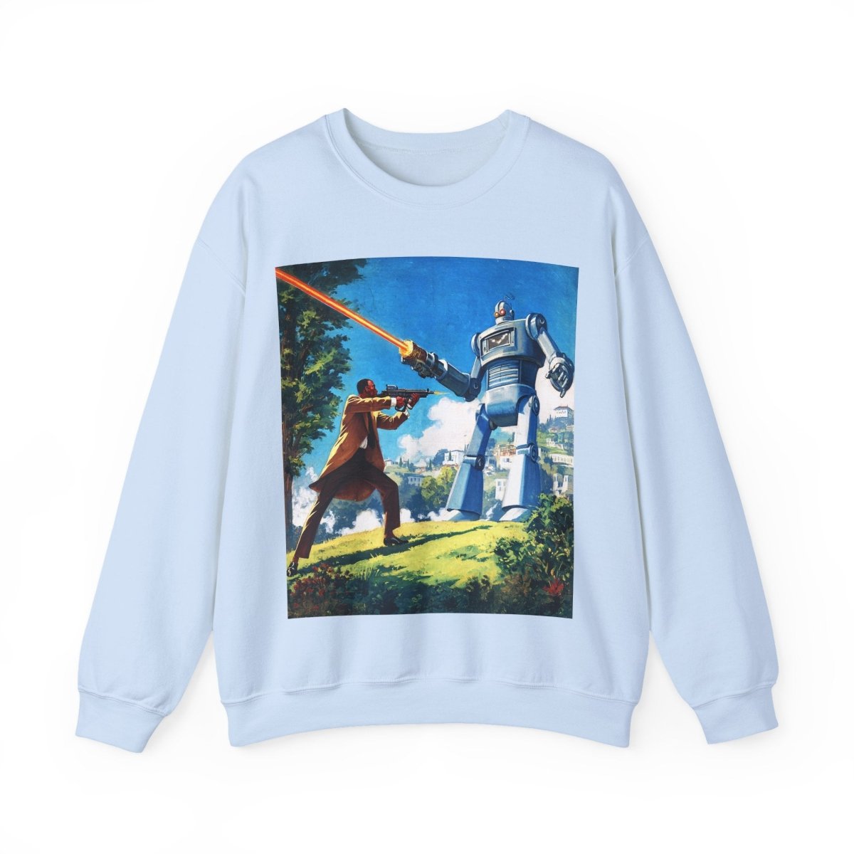 Bot Battle Sweatshirt - Afrocentric Art by The Trini Gee