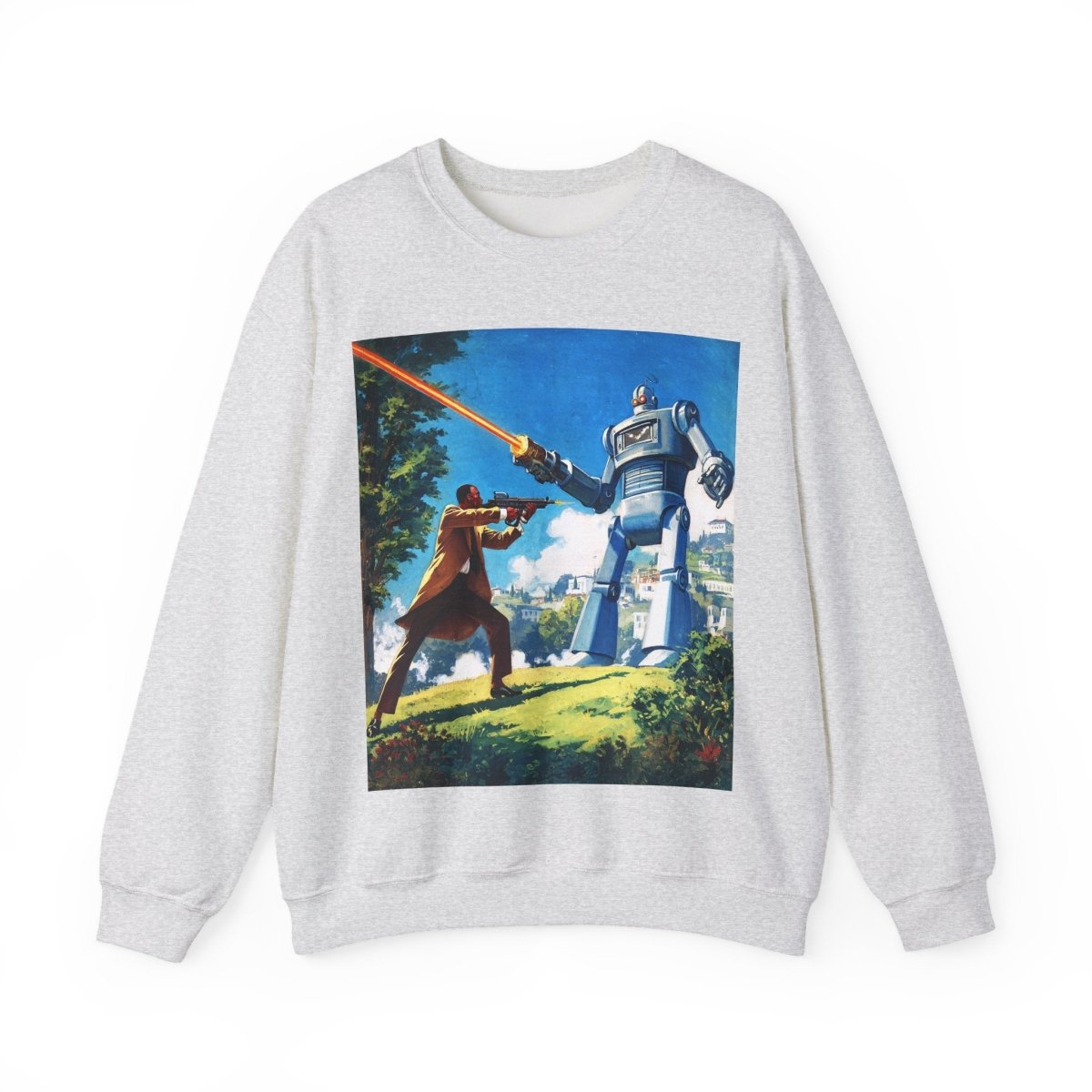 Bot Battle Sweatshirt - Afrocentric Art by The Trini Gee