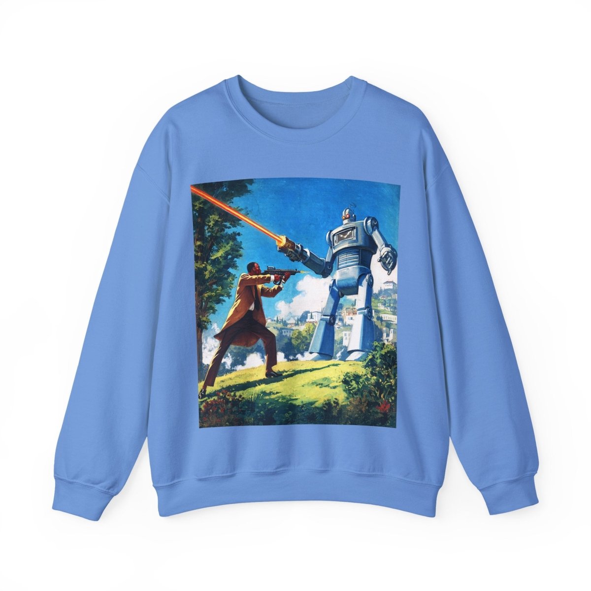 Bot Battle Sweatshirt - Afrocentric Art by The Trini Gee