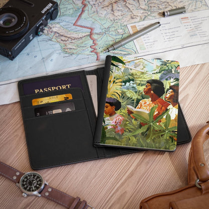 Botanical Garden Passport Cover - Afrocentric Art by The Trini Gee