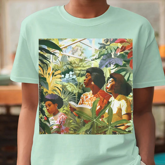 Botanical Garden Shirt - Afrocentric Art by The Trini Gee