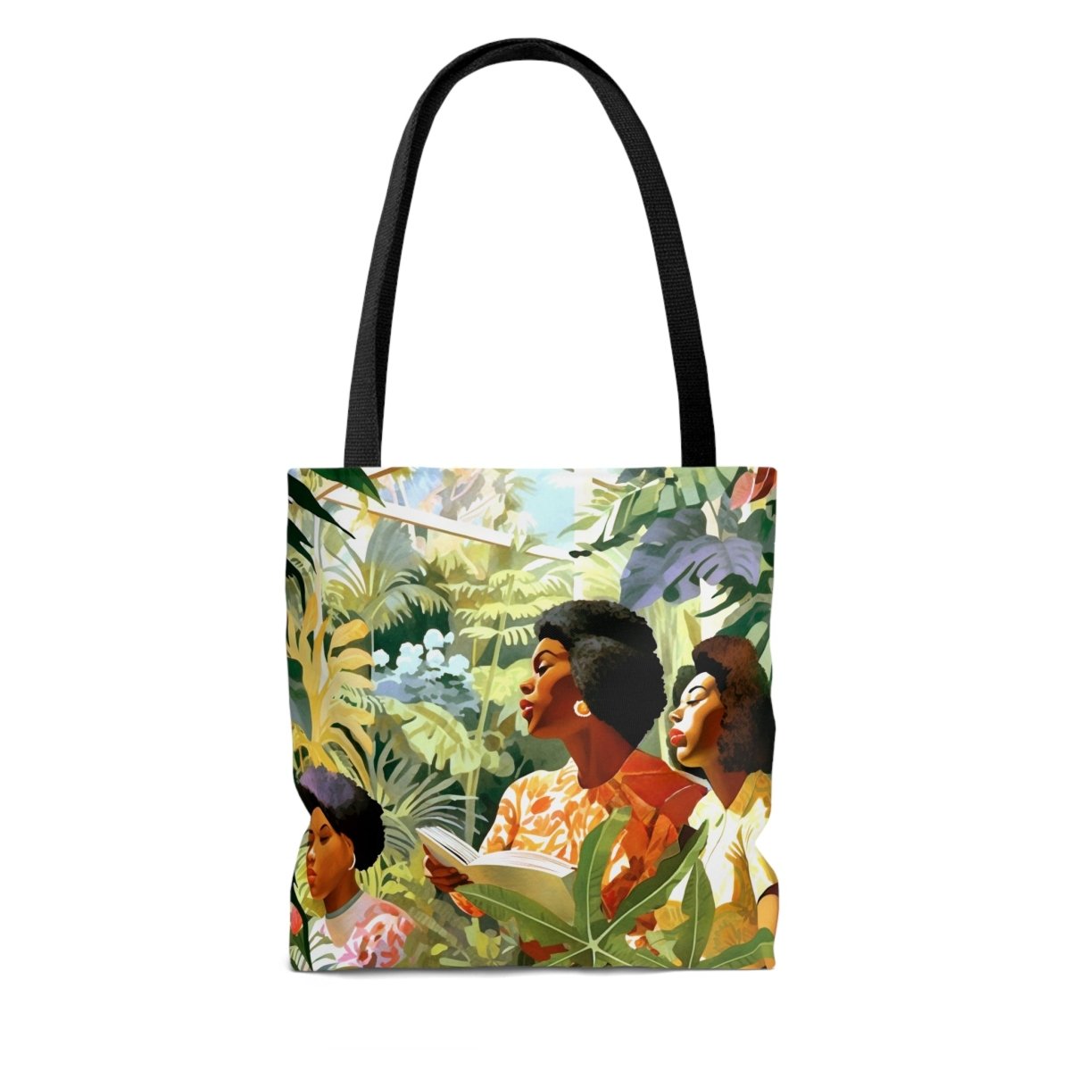 Botanical Garden Tote Bag - Afrocentric Art by The Trini Gee