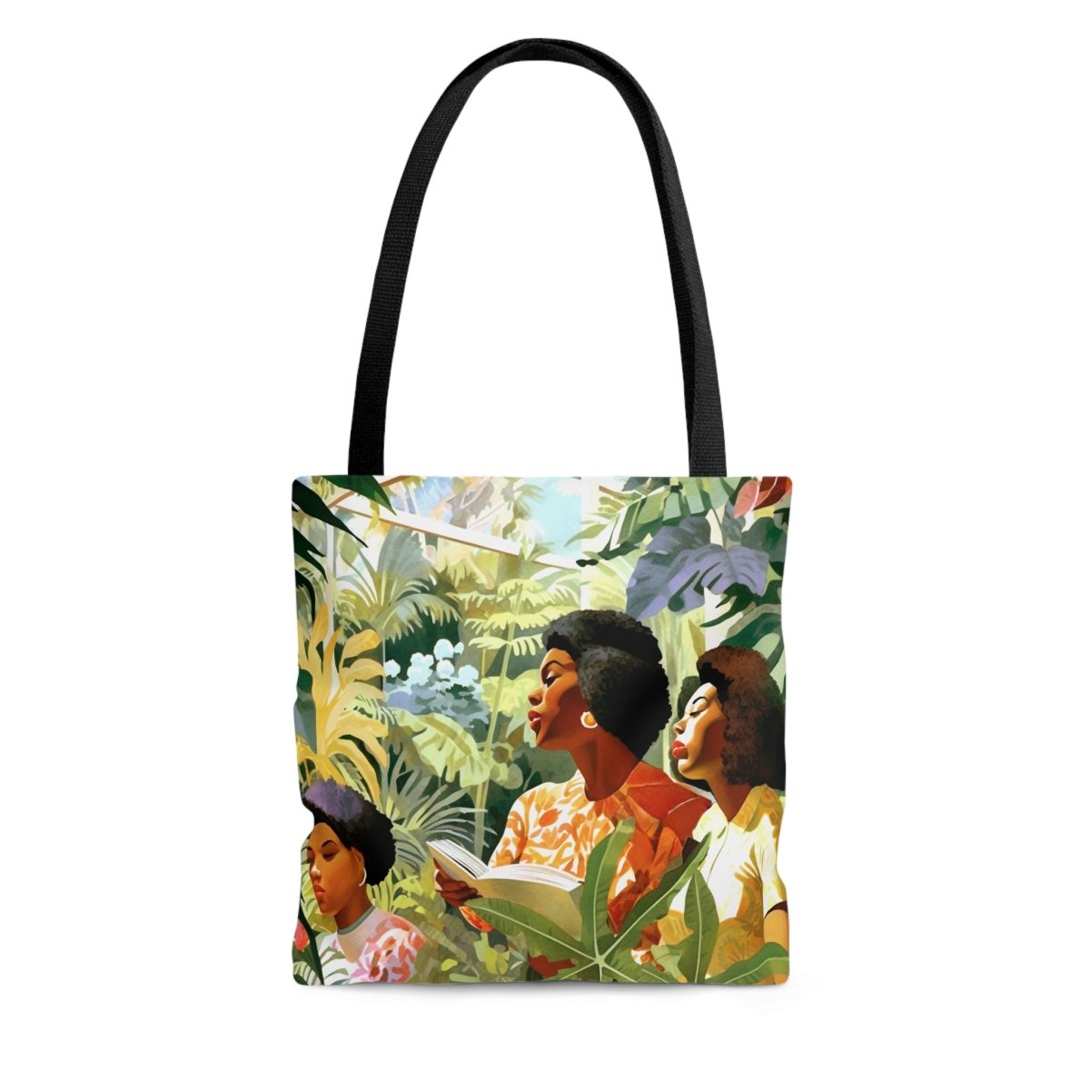 Botanical Garden Tote Bag - Afrocentric Art by The Trini Gee
