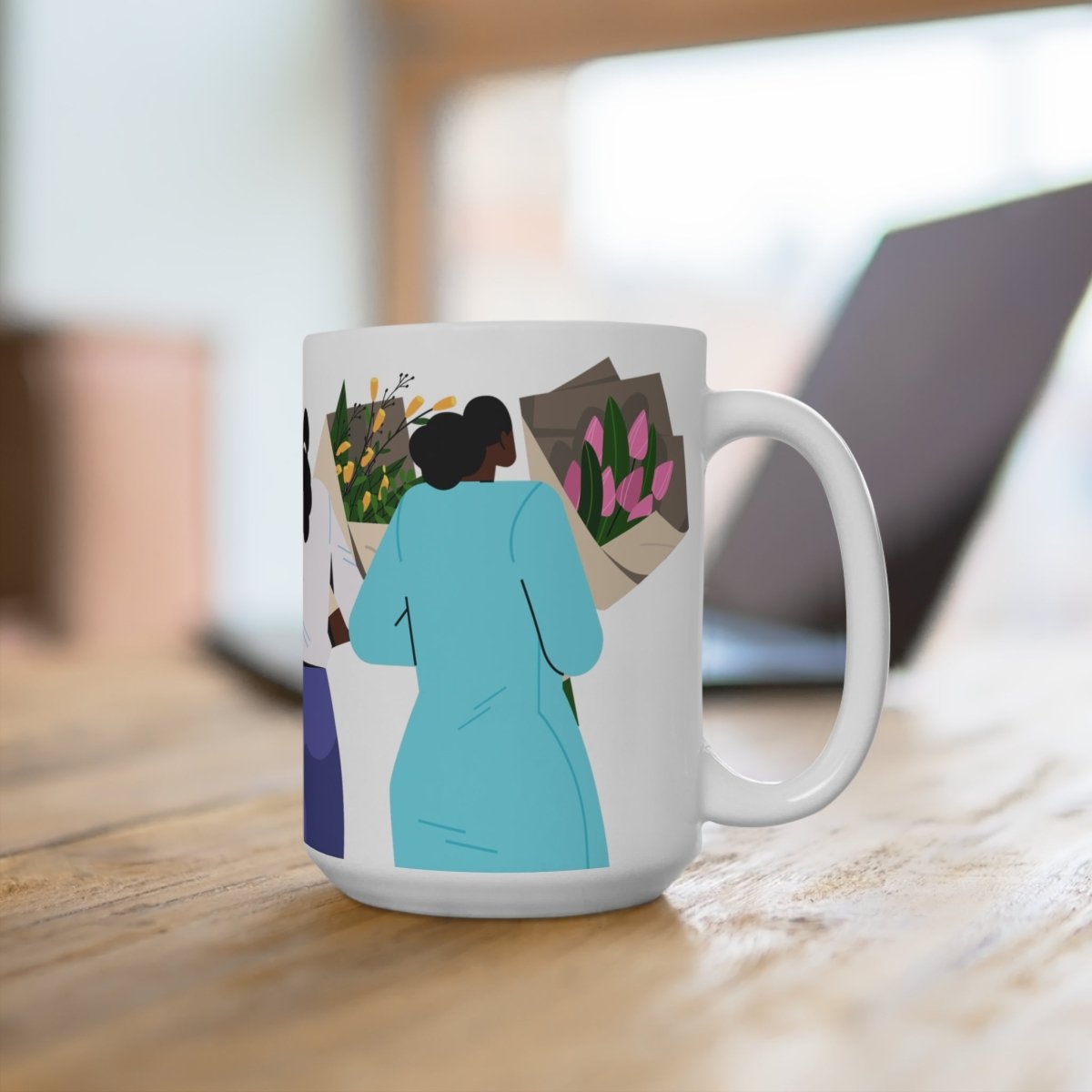 Bouquet Women Mug - Afrocentric Art by The Trini Gee