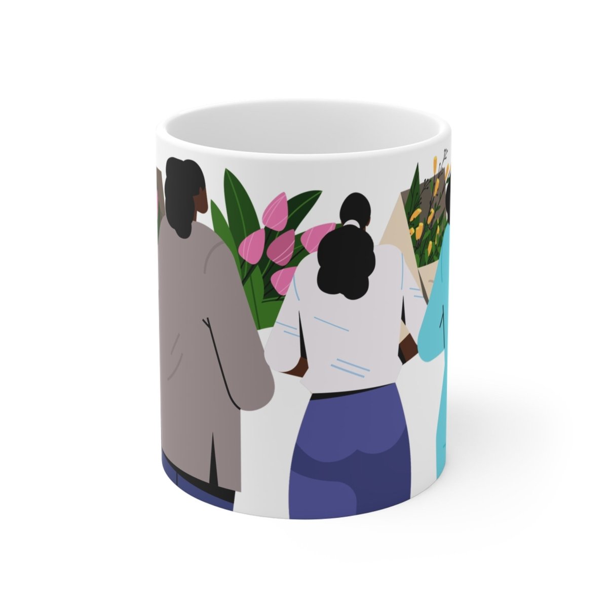 Bouquet Women Mug - Afrocentric Art by The Trini Gee