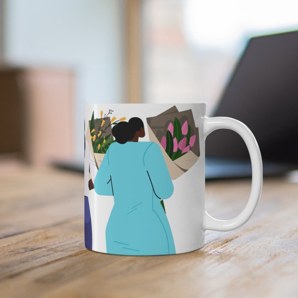 Bouquet Women Mug - Afrocentric Art by The Trini Gee