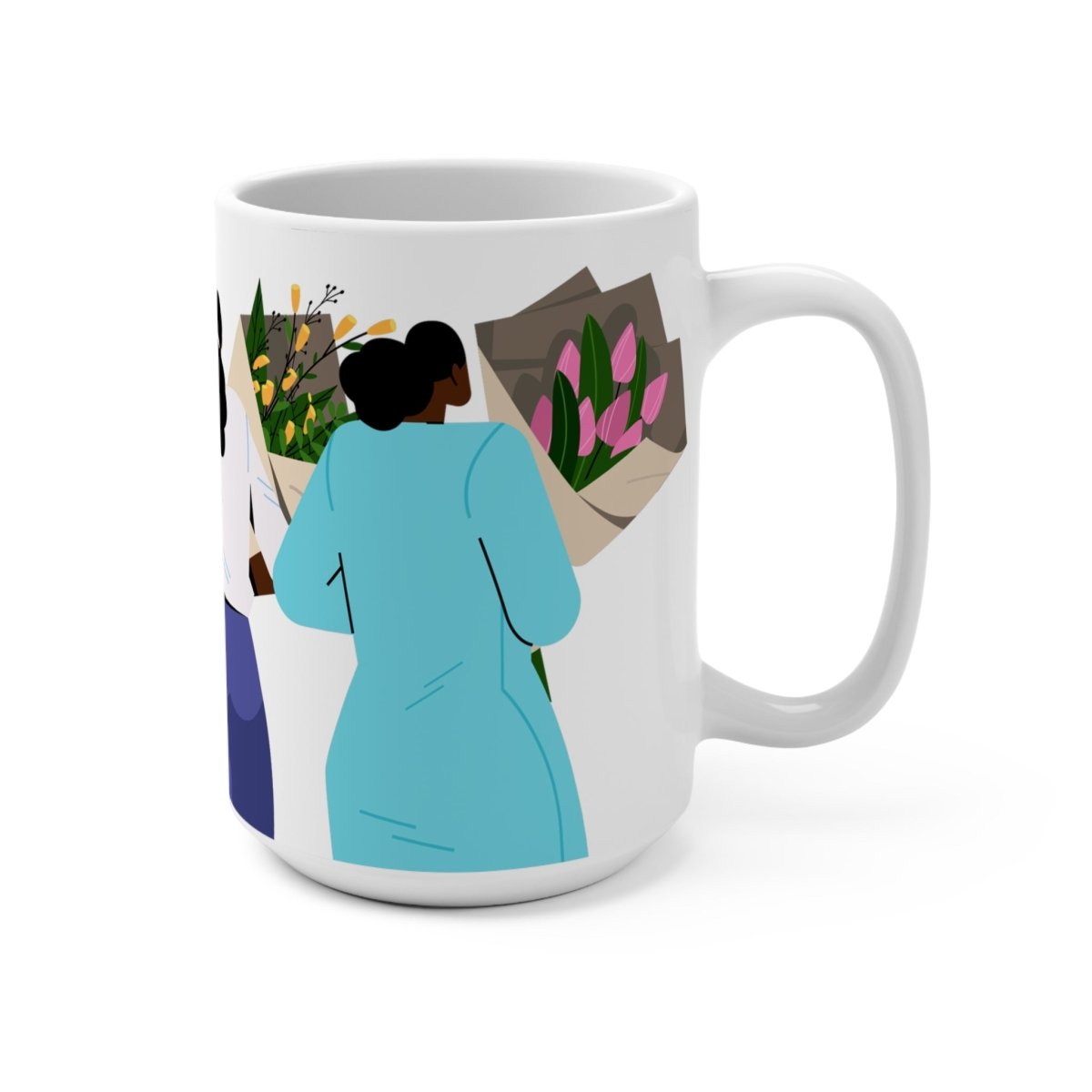 Bouquet Women Mug - Afrocentric Art by The Trini Gee