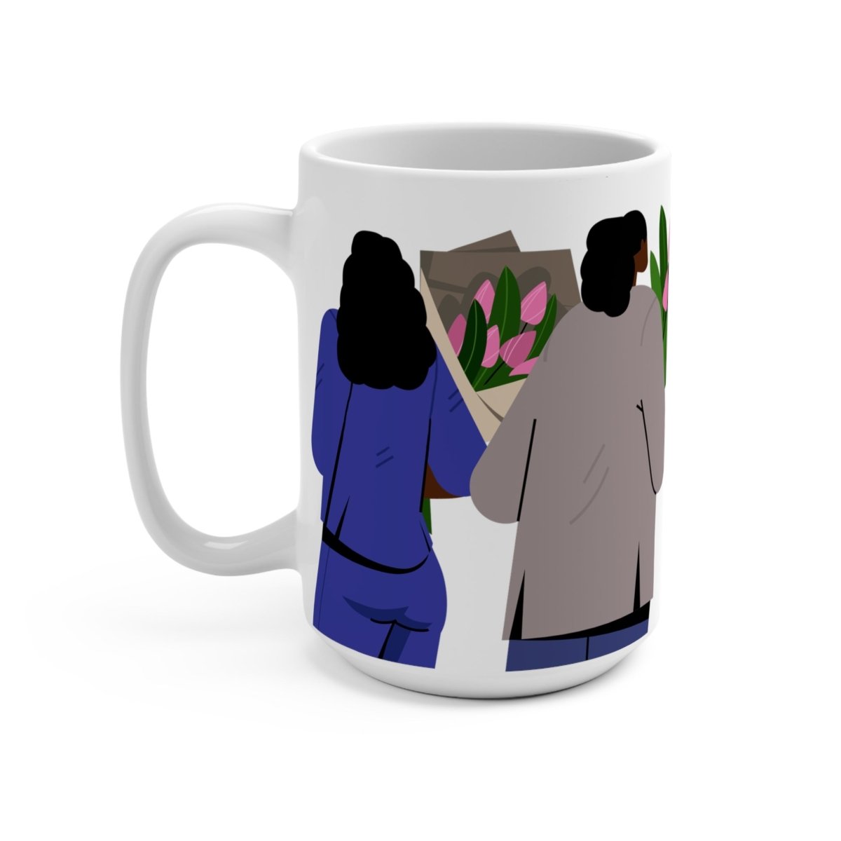Bouquet Women Mug - Afrocentric Art by The Trini Gee