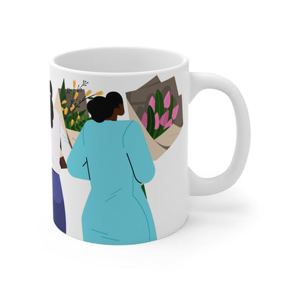 Bouquet Women Mug - Afrocentric Art by The Trini Gee
