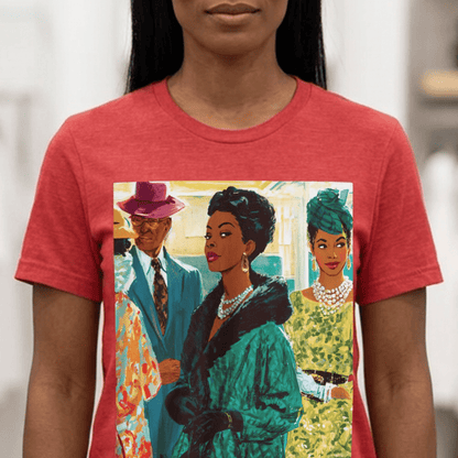 Boutique Ladies Shirt - Afrocentric Art by The Trini Gee