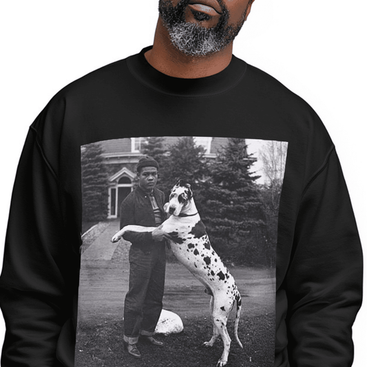 Boxer Joe Lewis Sweatshirt - Afrocentric Art by The Trini Gee