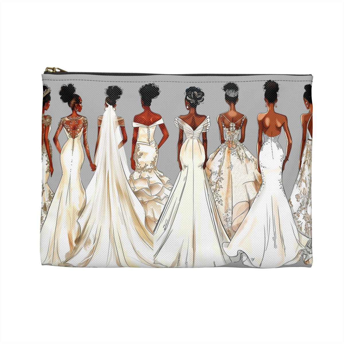 Brides Accessory Pouch - Afrocentric Art by The Trini Gee